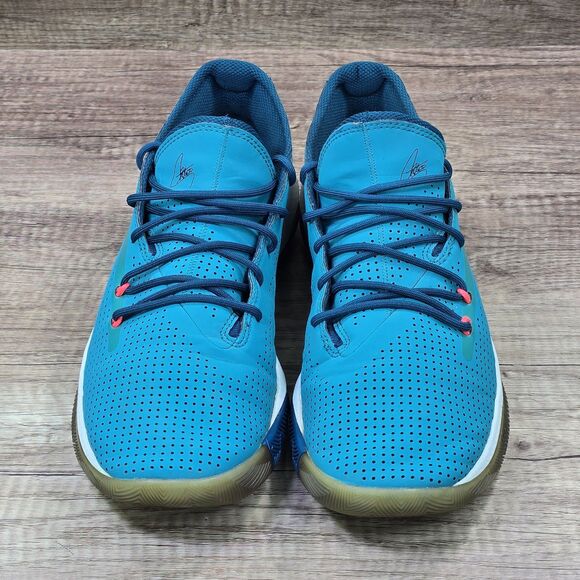 Under Armour Curry 3Zer0 3 Men\'s Sz 9.5 Teal Rush Basketball Shoes (3022048-301)